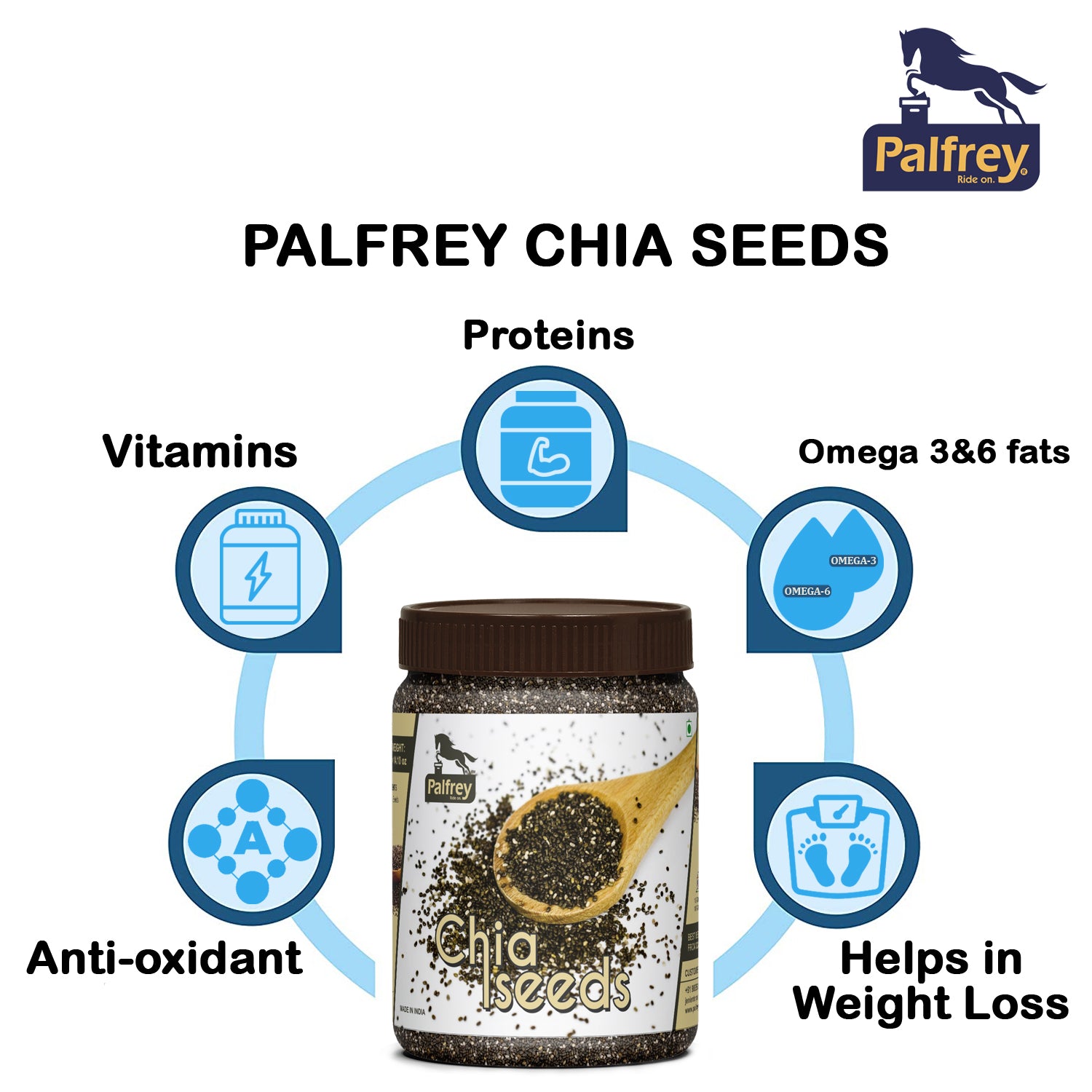 Palfrey Chia Seeds 400 g