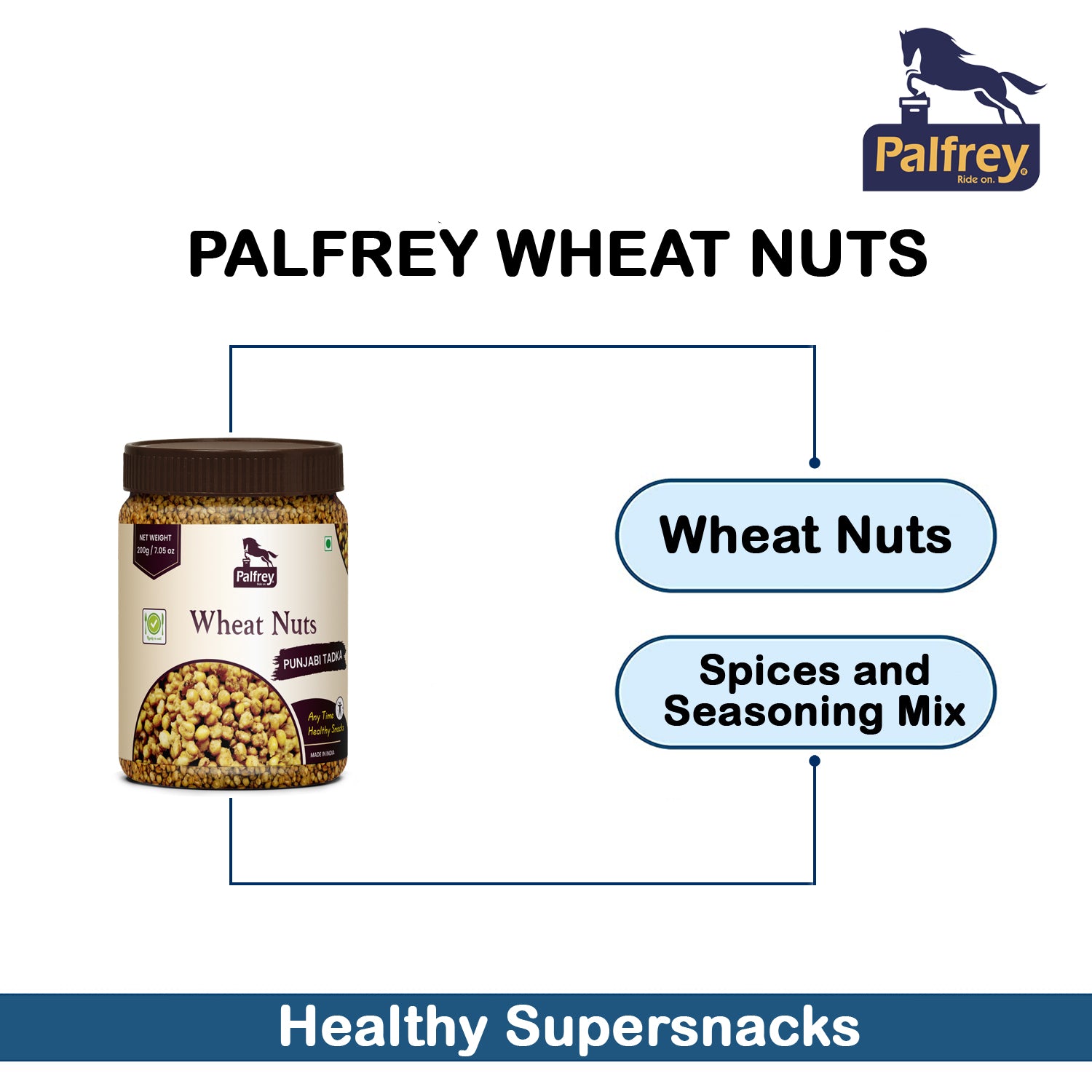 Palfrey Wheat Nuts Punjabi Tadka 200g