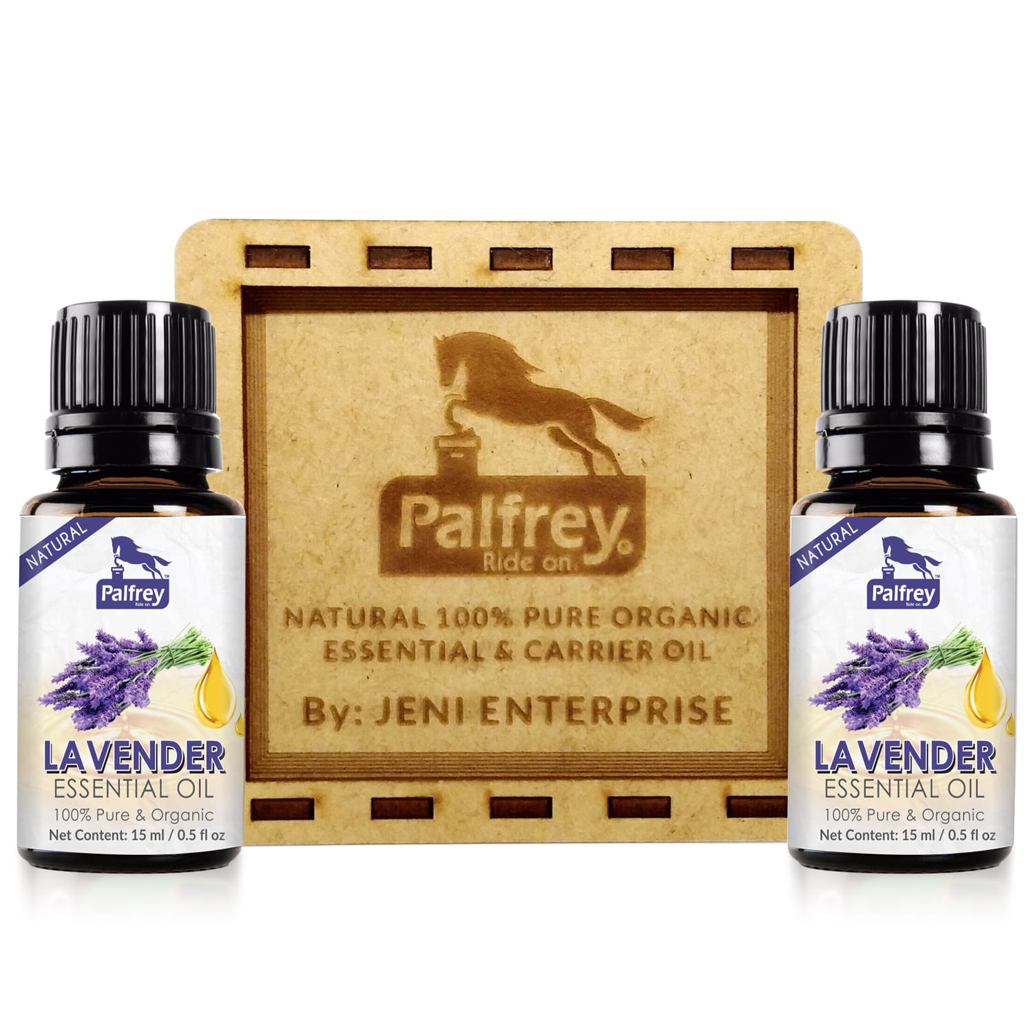 Palfrey 100% Pure Natural Organic Lavender Essential Oil (15 ml x 2 = 30 ml)