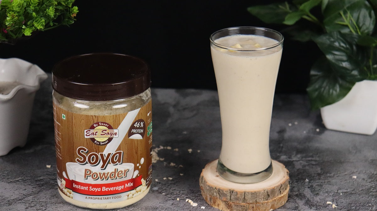 Soya Drink (Milk) Powder Healthy Recipe Banana Oats Shake by Chef Sonali Mishra