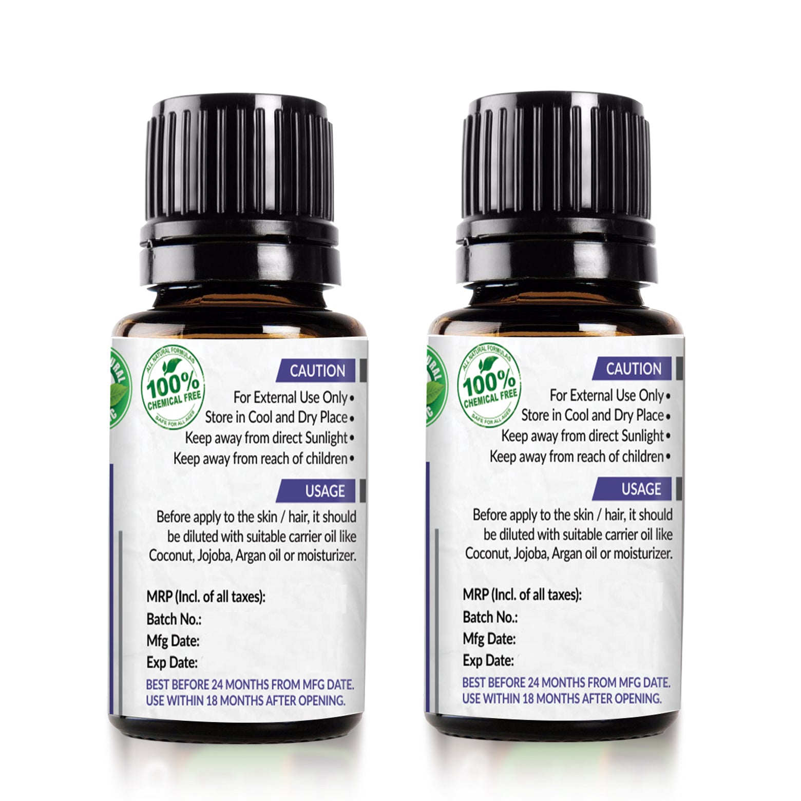 Palfrey 100% Pure Natural Organic Lavender Essential Oil (15 ml x 2 = 30 ml)