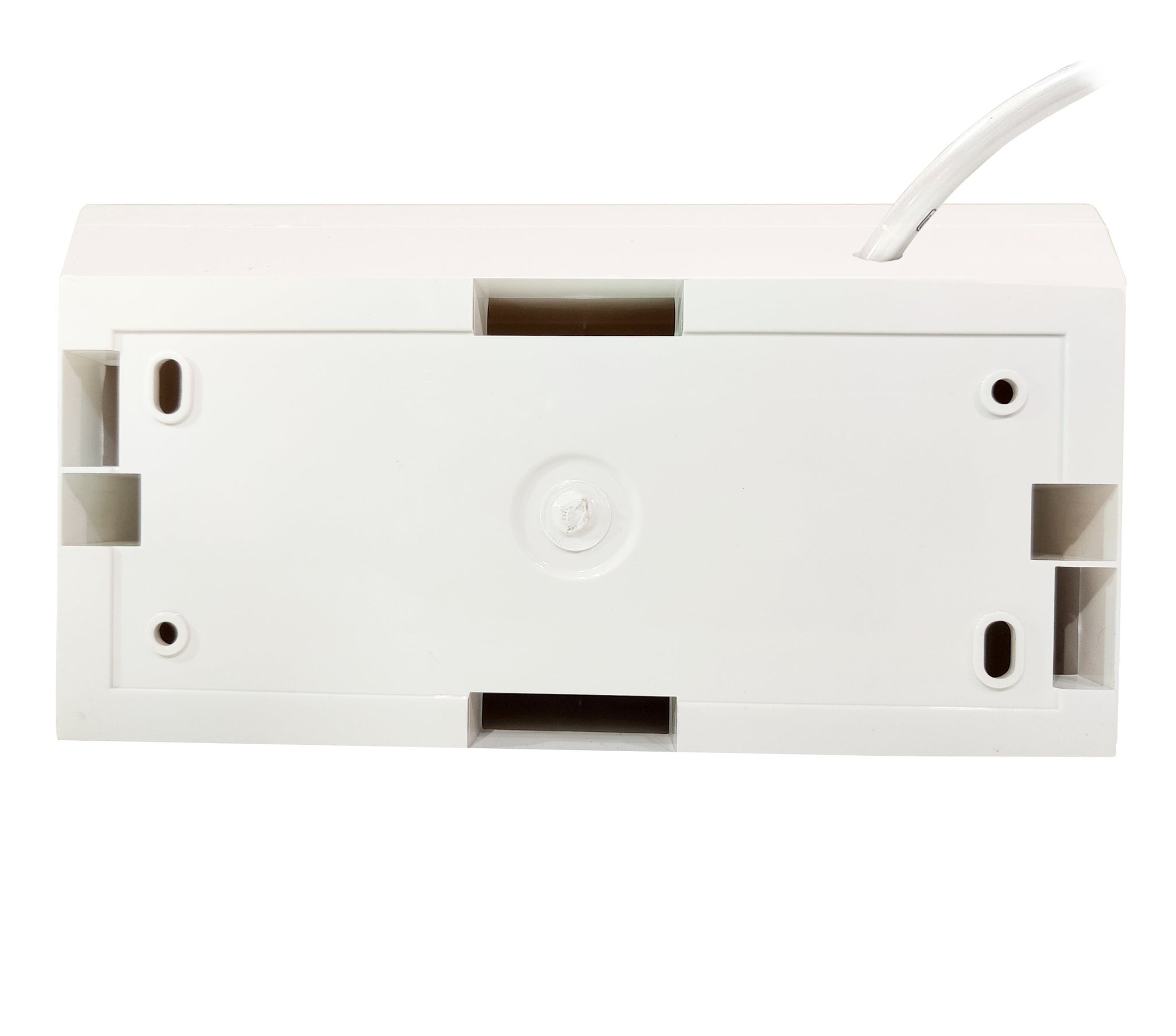 Palfrey Electric Extension Board - 5A + 5A + 1 Universal Two Pin Socket with Master Switch and Heavy Duty Wire (White)