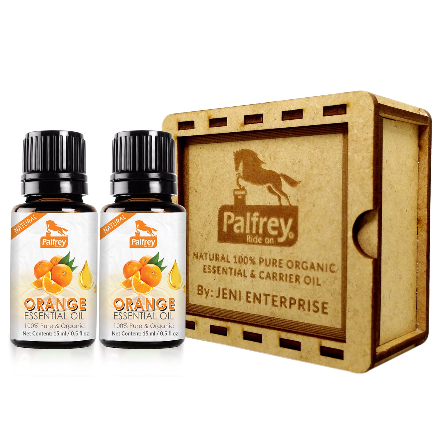Palfrey 100% Pure Natural Organic Orange Essential Oil (15 ml x 2 = 30 ml)